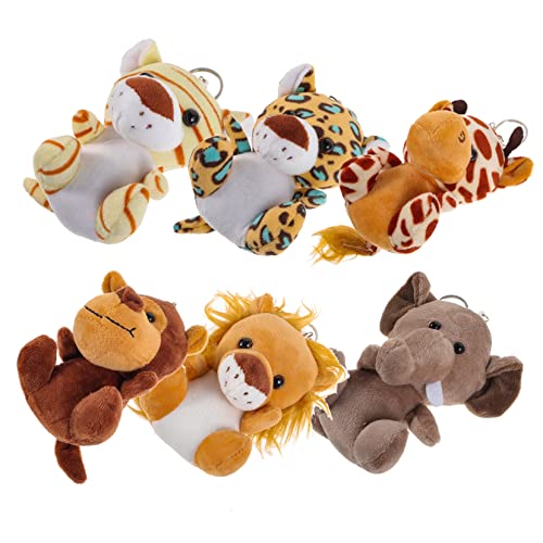 NUOBESTY 6 Tierspielzeug Kuscheltier Animal Figures Plüschtier für Kinder Plüschtier Schlüsselanhänger Babypuppe para Mujer Babyspielzeug Mini-Stofftier Mini Stofftier Spielzeug von NUOBESTY