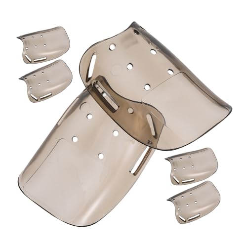 NUOBESTY 6 Stück Schuhe Spitzschutz Stiefel Wartung Fußabdeckung Transparent Mittelfußschutz Stiefel Zehenschutz Sicherheitsschuhschutz Abdeckung Arbeitsstiefel Zehenschutz Abs Hellbraun von NUOBESTY