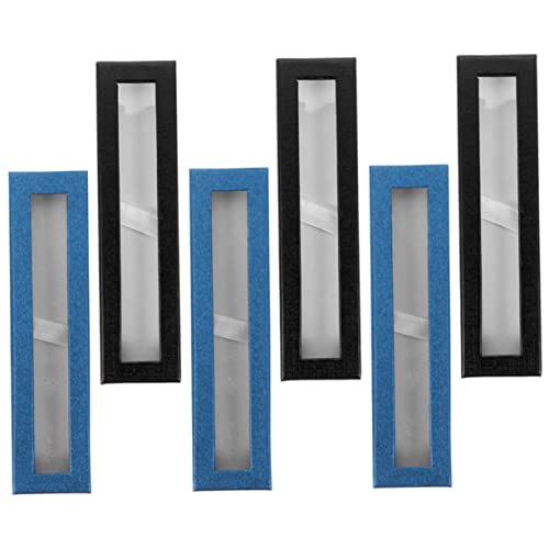 NUOBESTY 6stücke Teiliges Transparente Kugelschreiber Geschenkboxen Stabile Stiftetui Aus Papier Dekorative Aufbewahrungslösungen Für Stifte Für Geschenke Und Bürobedarf von NUOBESTY