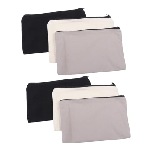 NUOBESTY Tragbares Federmäppchen Mit 6 Stück Reißverschluss Große Kapazität Bleistifttasche Schreibwaren-Organizer Kosmetiktasche Für Das Schulbüro von NUOBESTY