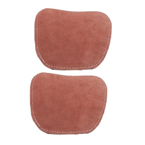 NUOBESTY Abnehmbare Schweißerschuhüberzüge aus Kunstleder Funkenresistent Komfortable Schutzstiefel für Damen und Herren Strapazierfähige Sicherheitsschuh Spats für Schweißerarbeiten Braun von NUOBESTY