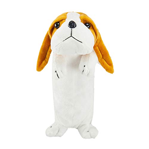 NUOBESTY Aufbewahrungstasche Für Schreibwaren Bleistiftbeutel Für Mädchen Stiftetui Stifttasche Stift-Organizer-etui Karikatur Süße Federmäppchen Plüsch Hund Der Hund Männer Und Frauen von NUOBESTY