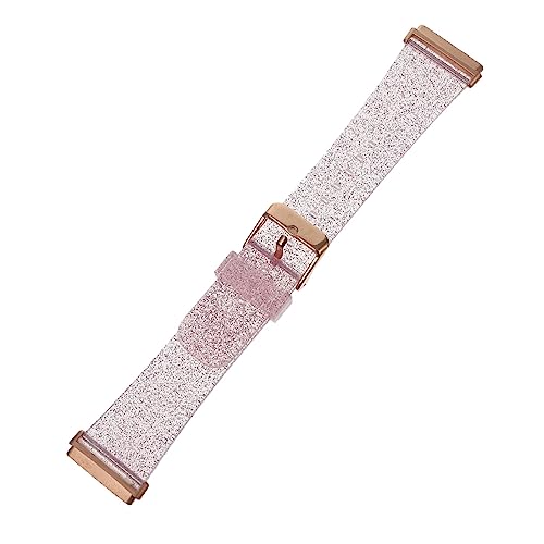 NUOBESTY Bling Silikon Armband für Verstellbares Glitzer Uhrenarmband Installieren Atmungsaktiv und Bequem für Damen und Herren von NUOBESTY