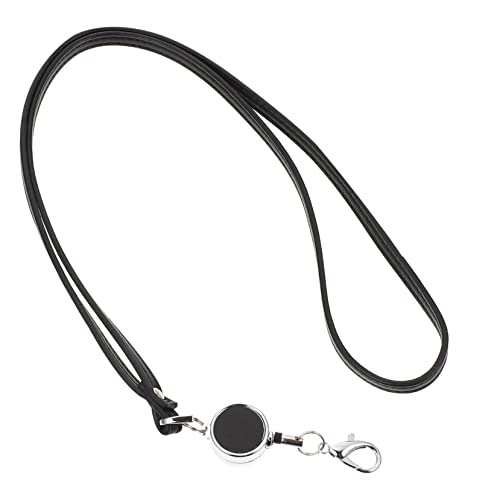 NUOBESTY Bürohalter Kamera Hals Hängend Schule Teleskop Schwarz Telefon Arbeit Ausweis Für Lanyards Mobile Lanyard Karten Karte Pu Name Seil Schlüsselanhänger Riemen Halter Tag Abzeichen von NUOBESTY
