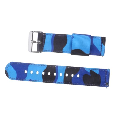 NUOBESTY Camouflage Nylon Armband für Herren Langlebiges Atmungsaktives Wasserabweisendes Sport Uhrenarmband Weich Flexibel Verstellbar Modisches Ersatzband für Galaxy Watch Modelle von NUOBESTY