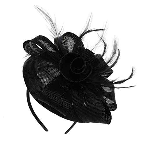 NUOBESTY Chic Haarschmuck mit Schleife Imitationsleinen Haarreif Haarnadel Elegantes Accessoire für Partys Besondere Anlässe Leicht Bequem von NUOBESTY