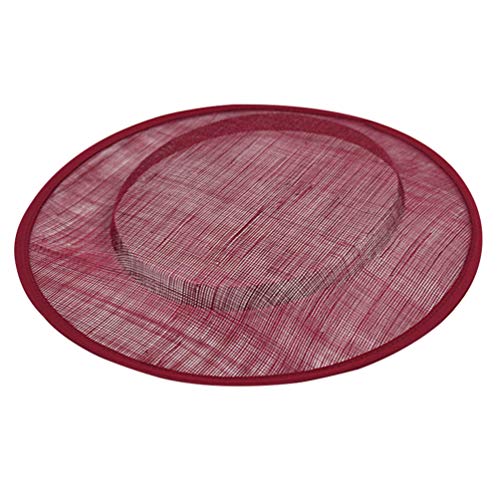 NUOBESTY Sinamay Basis Basis Hut Untertasse Inspiriert Percher Hut Fascinator Millinery für ? Fascinators Pillbox Millinery von NUOBESTY