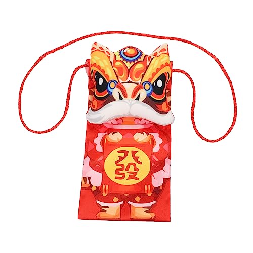 NUOBESTY Crossbody Umhängetasche Für Chinesischen Neujahr Festlichen Leicht Und Strapazierfähig Für Geld Und Handy Mit Traditionellem Design Und Umschlagmotiv von NUOBESTY