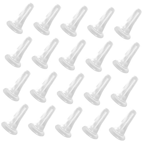 NUOBESTY Durchsichtige Kunststoff Ohrringverschlüsse 100 Stück Wiederverwendbare Ohrringstopper Für Damen Und Herren Sichere Und Flexible Ohrstecker Verschlüsse Schmuckzubehör Für von NUOBESTY