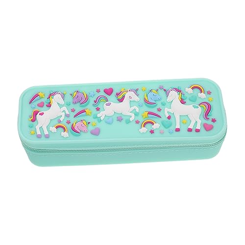 NUOBESTY Federmäppchen Cartoon-Muster Für Jungen Bleistifttasche Schreibwaren Inklusive Silikon-federmäppchen Stifthalter Tragbar Große Kapazität von NUOBESTY