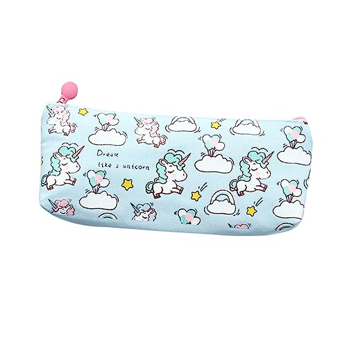 NUOBESTY Einhorn-Stifthalter Handytasche sicher japanische Bleistifttasche PU-Material Stiftetasche federmäppchen Stifttaschen Schulbedarf Wenig frisch Aufbewahrungstasche Mädchen von NUOBESTY