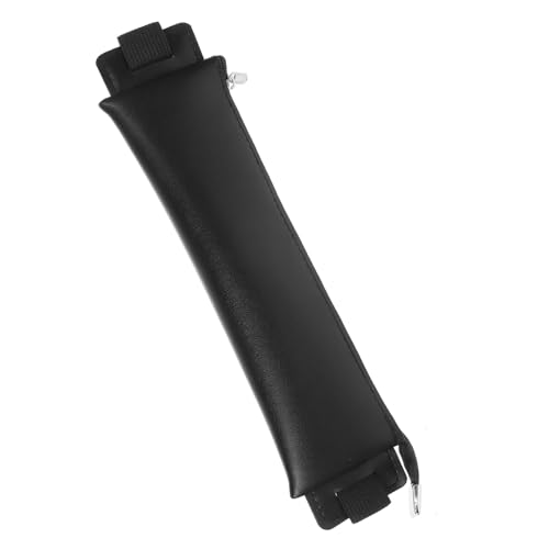 NUOBESTY Elastisches Stifteetui mit Reißverschluss Notizbuch Stiftehalter Sleeve Handliches Stifteetui mit Gummiband Schützend und Tragbar für Schule Büro und Reisen Schwarz von NUOBESTY