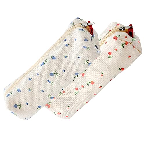 NUOBESTY Elegantes Federmäppchen Mit Blumenmuster Schreibwarentasche Make-up-Tasche Für Damen Und Herren Großes Fassungsvermögen von NUOBESTY