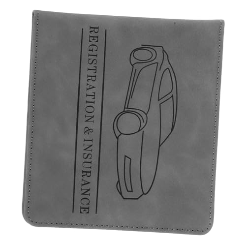 NUOBESTY Fahrzeugschein Hülle Mit Großem Fassungsvermögen Kreditkartenetui Für Männer Schützende Pu-hülle Für Führerschein Und Kfz-zulassung Für Autos Und Motorradfahrer von NUOBESTY