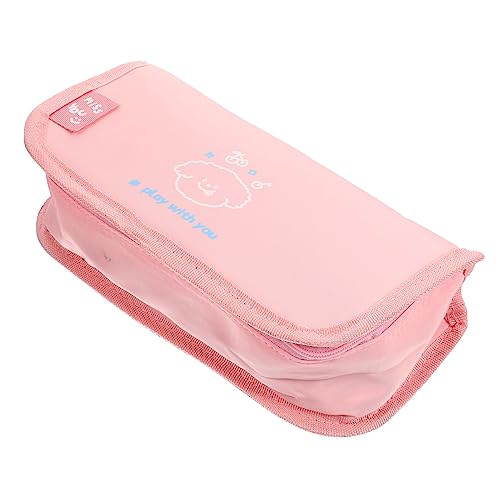 NUOBESTY Make-up-pinseltasche Für Mädchen Bleistifttasche Mit Reißverschluss Große Bleistift-Aufbewahrungstasche Für Schreibwaren von NUOBESTY