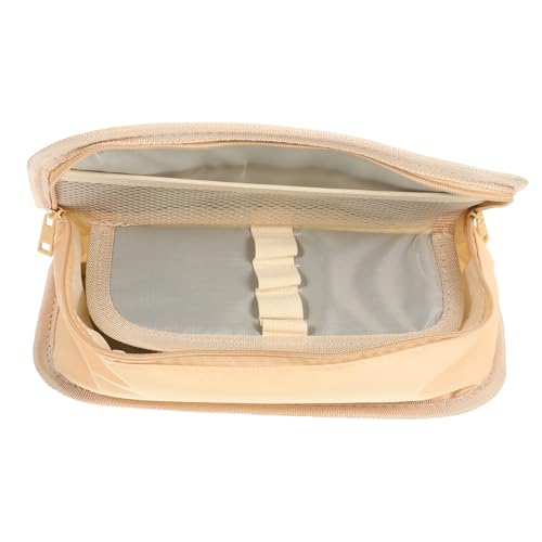 NUOBESTY Federmäppchen aus Segeltuch Wiederverwendbare Stifttasche Bleistifte Tasche Make-up Pinsel reißverschluss Bleistiftbehälter aus Segeltuch Tasche für Make-up-Pinsel Mädchen Geschenk von NUOBESTY