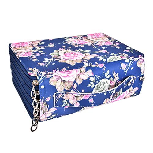 NUOBESTY Muster-federmäppchen 252 Löcher - Mehrschichtiges Federmäppchen Zum Zeichnen von NUOBESTY