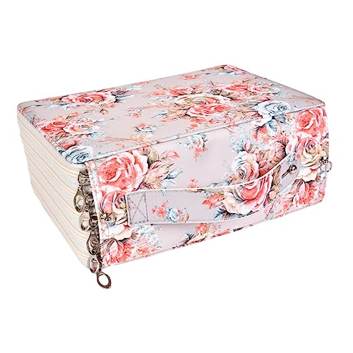 NUOBESTY Bleistiftbeutel Mit 252 Steckplätzen Griff Schreibwarentasche Federmäppchen Mit Großer Kapazität Bleistiftbox Mit Großer Kapazität von NUOBESTY