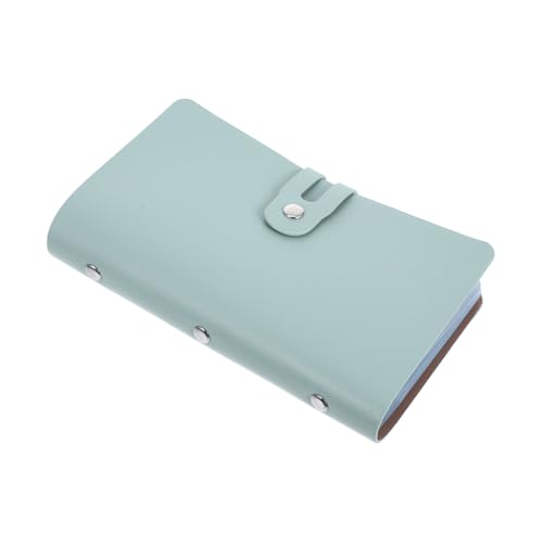 NUOBESTY Geschäftskartenhalter Kartenhalter Für Geldbörse Visitenkartenetui Visitenkartenbinder Visitenkartenbuch Kreditkartenbuch Kartenspielhalter Kreditkartenorganisator PVC Light Green von NUOBESTY
