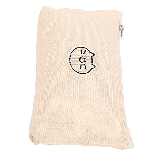 NUOBESTY Katzenmuster Federmäppchen Tragbar Für Mädchen Mit Reißverschluss Aus Canvas Großes Stiftaufbewahrungstasche Stifttasche Für Stifte Münzen Lineale Und Andere Kleinigkeiten von NUOBESTY