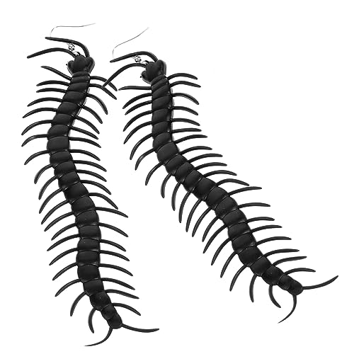 NUOBESTY Halloween Ohrringe Damen Realistische Hundertfüßer Ohrstecker Leicht Robust Modisch für Party Alltag von NUOBESTY