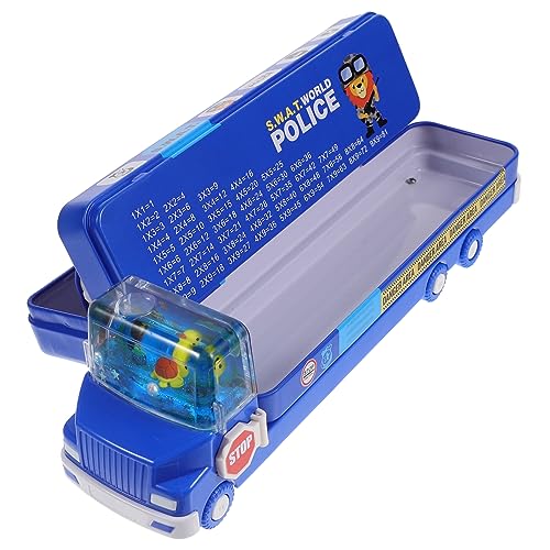 NUOBESTY Kasten Kreatives Federmäppchen Cartoon-stiftbox Lustiges Federmäppchen Auto-bleistiftbox Bleistiftbeutel Transparentes Würfel-federmäppchen Student Multifunktion Metall Manager von NUOBESTY