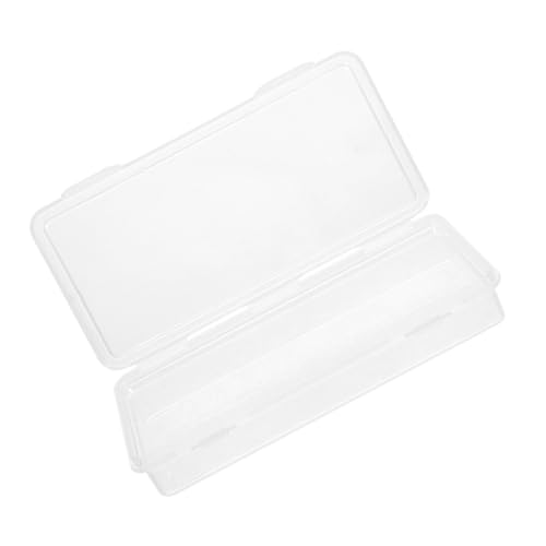 NUOBESTY Aufbewahrungsbox Aus Kunststoff Bleistiftbox Leichte Stiftbox Bleistift-aufbewahrungsetui Wiederverwendbare Schreibwarenbox Praktischer Malstiftbehälter Multifunktions-stifthalter von NUOBESTY