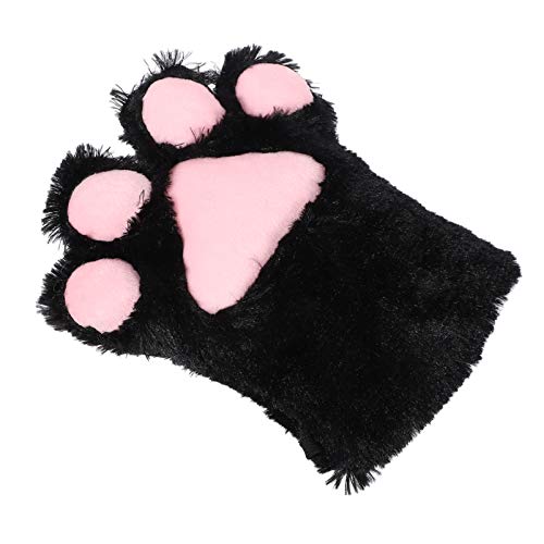 NUOBESTY Katzenpfote Handschuh Katze Plüsch Kralle Handschuh Tier Voll Finger Plüschhandschuh Fäustlinge Tier Pfote Kralle Handhandschuh Für Kinder Winter Cosplay Kostüm Stütze 1 Stück von NUOBESTY