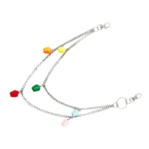 NUOBESTY Ketten-hüftgürtel Aus Metall Mit Pfefferanhänger Hosenkette Im Punk-stil Für Männer Und Frauen Passend Für Jeans Und Kleider von NUOBESTY