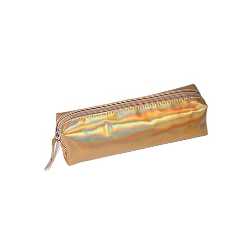 NUOBESTY Federmäppchen Aus Flexiblem Material Stiftetasche Mit Reißverschluss Kosmetiktasche Für Schüler Gold Leicht Und Tragbar NUOBESTY Federmäppchen Aus Flexiblem Material Stiftetasche Mit Reißverschluss Kosmetiktasche Für Schüler Gold Leicht Und Tragbar von NUOBESTY