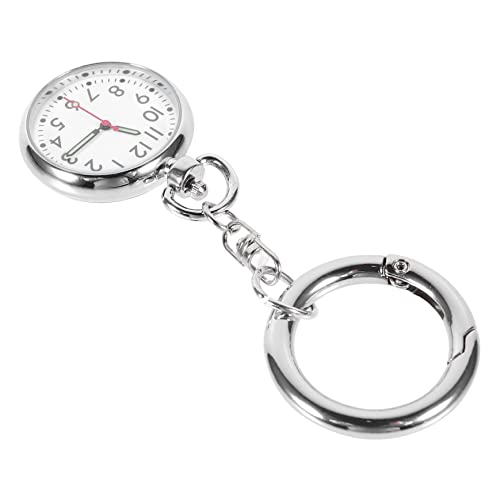 NUOBESTY Hängende Taschenuhr Für Krankenschwestern Mit Quarzwerk Tragbare Uhr Mit Supertransparentem Und Leuchtenden Zeigern Robust Und Präzise von NUOBESTY