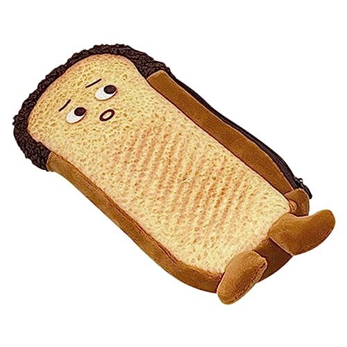 NUOBESTY Kreatives Cartoon Toast Bleistiftetui Niedliches Schülergeschenk Multifunktionales Federmäppchen Für Schule Für Buntstifte Stifte Und Schülerversorgung von NUOBESTY