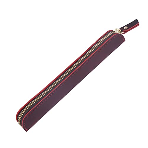 NUOBESTY Stiftetui federmäppchen ledermäppchen für stifte stifteetui Pen Pouch Stifthalter füllfederhalteretui Vintage Geldbörse Damen-geldbörsen Mini Aufbewahrungskiste Halterung Fräulein von NUOBESTY