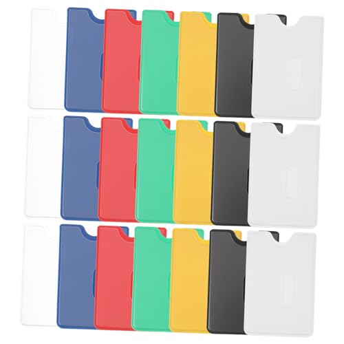 NUOBESTY Minimalistische PVC-kartenschutzhüllen 42-teiliges Set Ausweishalter Je 6 Kartenetuis von NUOBESTY