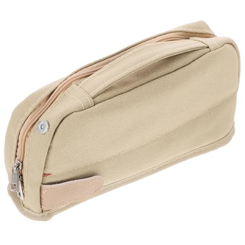 NUOBESTY Stifte Tasche Aus Segeltuch Federmäppchen Mit Reißverschluss Multifunktionsstift-Aufbewahrungstasche Bleistiftbeutel Für Haushalt Und Schule Leicht Tragbar Und Organisiert von NUOBESTY