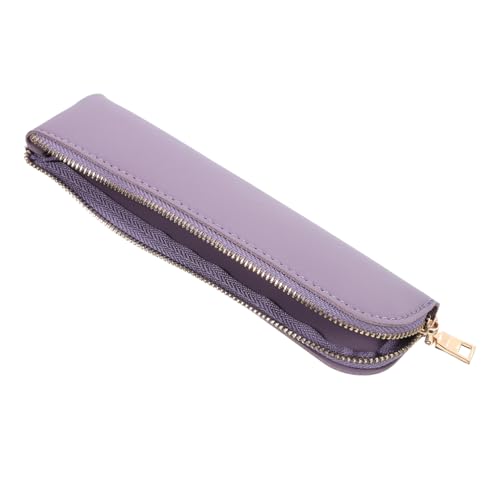 NUOBESTY Multifunktionales Großes Federmäppchen PU Leder Retro Stiftetui für Erwachsene für Bleistifte Stifte und Kosmetik von NUOBESTY