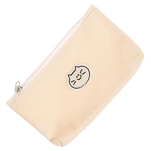 NUOBESTY Münzgeldbörsen Mäppchen Praktische Bleistifttasche Makeup Tasche Bleistift-Organizer Aufbewahrungstasche Für Stifte Lagerzubehör Segeltuch Mädchen Stifthalter Koreanische Version von NUOBESTY