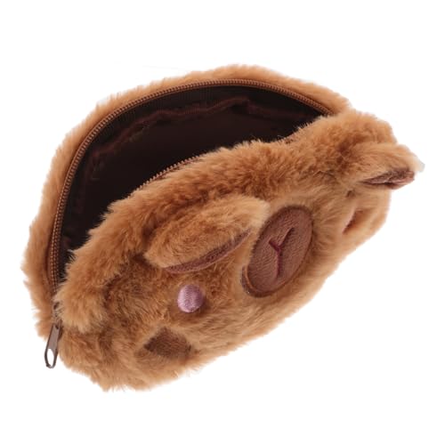 NUOBESTY Stiftetasche Mit Reißverschluss Plüsch-stiftetasche Im Cartoon-Design Flauschige Aufbewahrungstasche Für Schreibwaren Süße Stiftehaltertasche Für College-zubehör Für Frauen von NUOBESTY