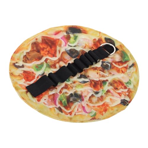 NUOBESTY Pizza-federmäppchen Lustiges Federmäppchen Pizza-stiftbox Aufbewahrung Von Schreibwaren Tortilla-federmäppchen Lustiger Stifthalter Leinwand Stift Runden Student Segeltuch von NUOBESTY