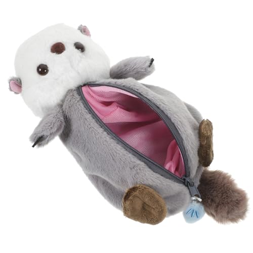 NUOBESTY Plüsch Federmäppchen Für Mädchen Große Kapazität Design Etui Für Stifte Und Schulbedarf Niedliches Kuscheltier-Styling Für Schule Und von NUOBESTY