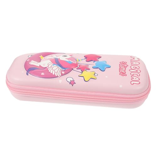 NUOBESTY Praktischer Großer Multi-use Federmäppchen Für Mädchen Cartoon Aufbewahrungstasche Für Schule Und Büro Farbenfrohes Design Mit Einhorn Und Mond Für Schüler Und Künstler von NUOBESTY