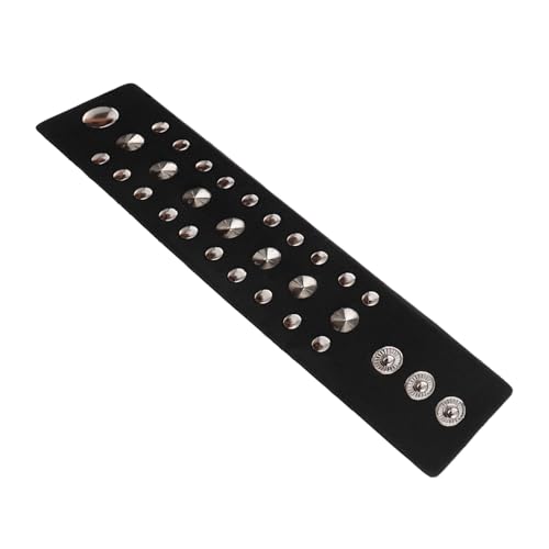 NUOBESTY Punk Style Armband aus Verstellbares Nieten Wristband Modisches Unisex Schmuckstück für Party und Alltag Komfortabel und Auffällig für Damen und Herren von NUOBESTY