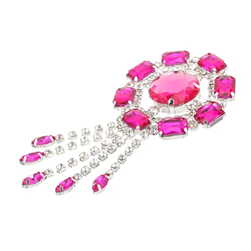 NUOBESTY Rhinestone Brosche für Dekorative Brosche Anstecknadel für Kleidung Handtaschen und Accessoires Glaswasserstein Design mit Quaste Hochzeiten und Besondere Anlässe von NUOBESTY