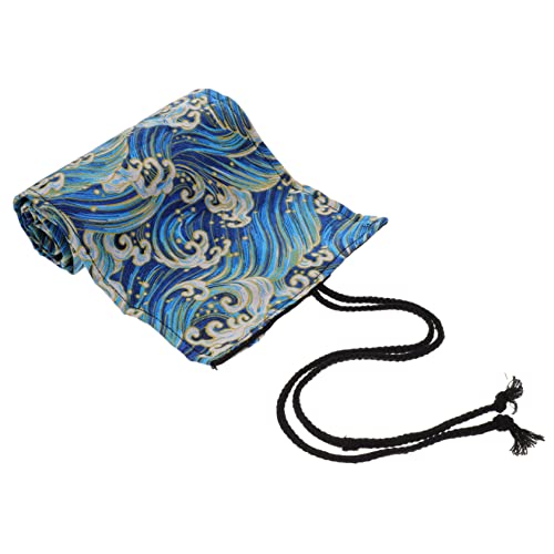 NUOBESTY Buntstift Rolltasche Großes Federmäppchen Rolltasche Stifte-Organizer Tragbare Bleistifttasche Im Japanischen Stil von NUOBESTY