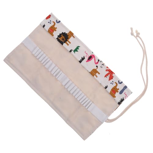 NUOBESTY Rollmäppchen Aus Canvas Für Bleistifte Buntstifte Stifte Zum Aufrollen Organizer-Tasche Zum Zeichnen Und Malen Platzsparend Und Langlebig von NUOBESTY