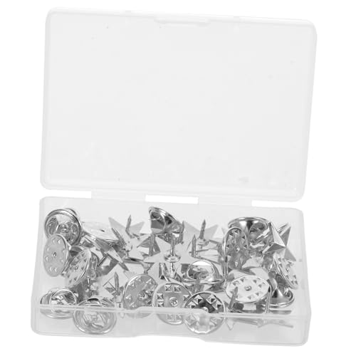 NUOBESTY Silber Fünf-punkte Stern Anstecknadel mit Schmetterlingsverschluss Leichte Patrioten Brosche für Anzüge Hemden Hüte Stabile Veteranen Tag Abzeichen für Männer von NUOBESTY