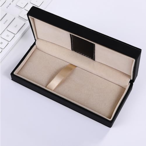 NUOBESTY Stabile Leichte Füllfederhalter etui aus Schwarzem Kunstleder Multifunktionale Kompakte Stiftbox mit Elegantem Design für Büro Geschenkverpackung und Stilvolle Aufbewahrung von NUOBESTY
