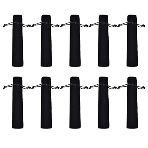 NUOBESTY Stift-Organizer Geschenktüten Schwarzer Samt Federbeutel Einzelner Federbeutel Fall Bleistiftbeutel Schutzfeder Geschenkbeutel 25St Geschenktüte Einschulung von NUOBESTY