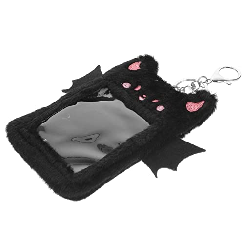 NUOBESTY Studentenausweishalter Plüschflügel Kartenschutz Mit Vampirmotiv Wiederverwendbar Und Sicher Für Geschäft Und Schule von NUOBESTY