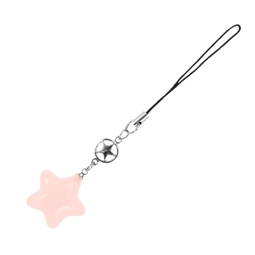 NUOBESTY Süßer Sternanhänger Kunststoff für Schlüsselanhänger Dekorativer Handy Anhänger mit Geflochtenem Leicht Langlebig für Diy Projekte von NUOBESTY